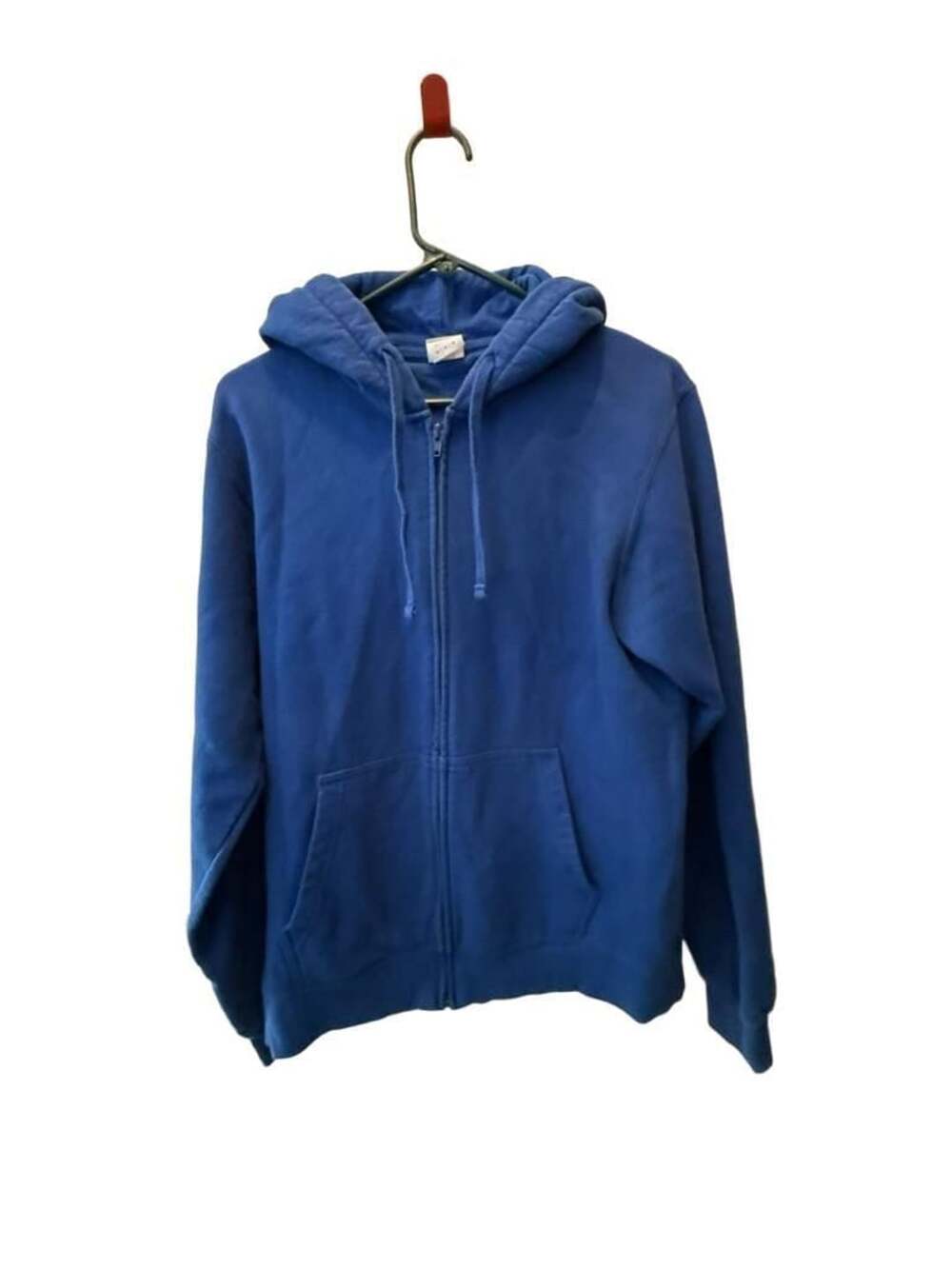 Port & Company Fan Favorite Zip Hoodie Size M Blue Anime Graphic